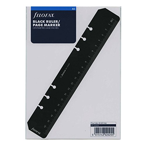 Preisvergleich Produktbild Filofax 343609 Lineal / Lesezeichen, schwarz