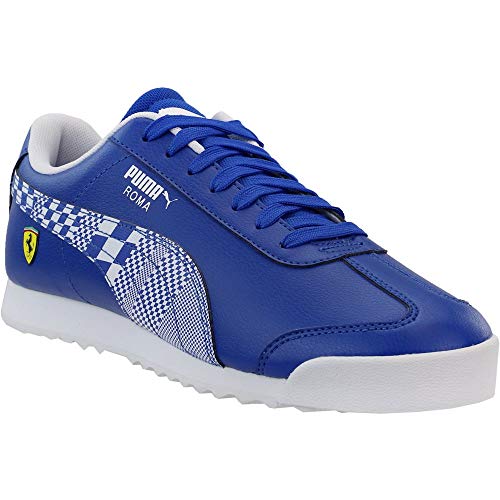 PUMA Kids Boys Roma X Scuderia Ferrari Lace Up Sneakers Shoes Casual - Blue - Size 7 M