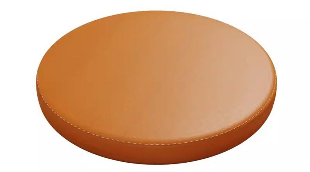ponpfden PU Leather Round Seat Cushion/memory Foam Non-slip Dining Chair Cushion, Bar Stool Cushion Waterproof Round Chair Pad，Diameter 30cm/35cm/40cm Round Seat Pad