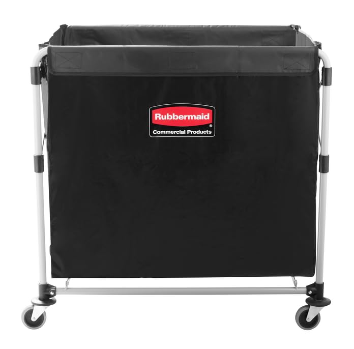 Image of Rubbermaid Commercial Products Replacement Bag for Bushel Collapsible X-Cart for Laundry /Towel /Hospitality /Clothes, 8 Bushel (Pack of 2)