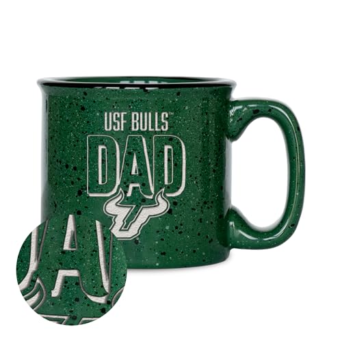 Rico Industries NCAA South Florida Bulls - USF Dad 12oz Laser Engraved Campfire Mug