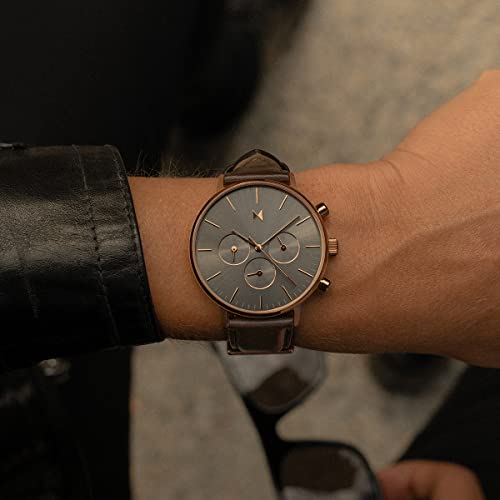 Mvmt Legacy Traveler Men's 42 Mm Grizzly Brown Analog Watch #TOP3