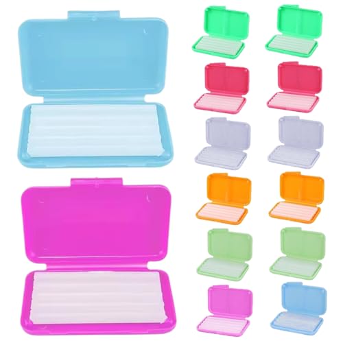 14PCS Cera para aparatos ortopédicos, cera de ortodoncia con sabor a frutas para alineadores, usuarios de aparatos ortopédicos, soportes, sujetadores invisibles...