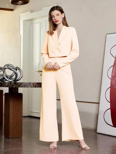 Image of KOTTY Women's Solid Relaxed Fit Full Sleeve Co-ord Blazer and Trouser Set.