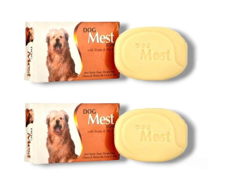 Dog Mest General Cleansing Medicated Soap Pet Coat Cleanser Pack of 2 (Suitable for Dog, Cat) (B0B3XTYTB4) Amazon Price History, Amazon Price Tracker