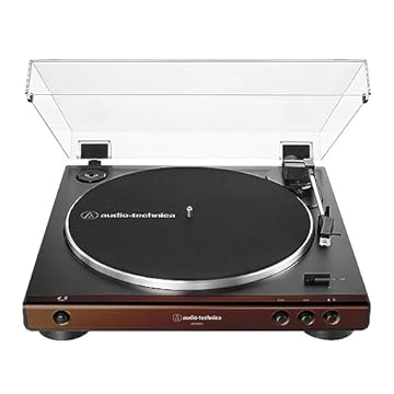 Toca-discos Audio-technica Automático At-lp60x-bw Marrom