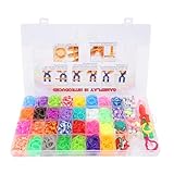 malette bracelets brésiliens Idée cadeau : un choix de cadeau pour les anniversaires, les fêtes, Noël ou toute autre occasion pour les enfants.Ils peuvent réaliser des objets artisanaux tels que de magnifiques bracelets en élastiques, des accessoires pour cheveux, des colliers, des bagues et des décorations de Noël.