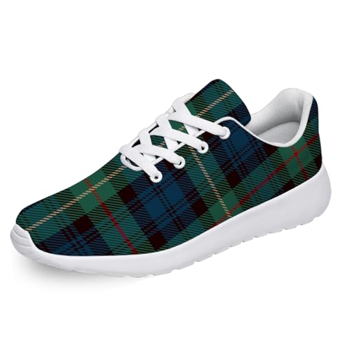 Women's Men's Plaid Shoes Running Tennis Shoes Buffalo Plaid Sneakers