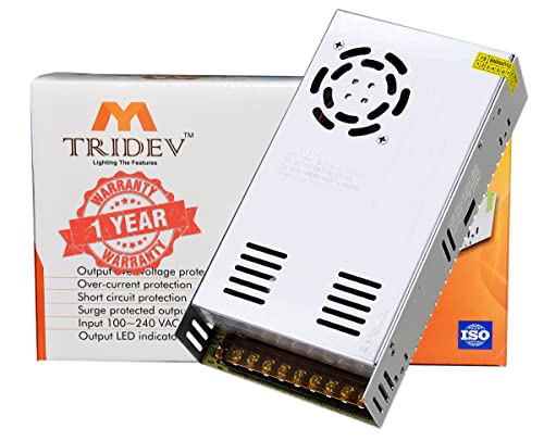 Image of TRIDEV Traders DC 48V 5A 240W Switching Power Supply Universal Regulated Transformer (AC 220V /240V to DC 48Volt 5Ampere 240Watts Suitable for LED Strips, car stereos, Wireless routers, Printers..