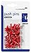 Produktbild Legamaster 7-145102 Pinnwandnadeln 25 mm, Schachtel 10 x 12 mm mit 50 Stück, rot