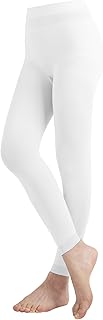 EMEM Apparel Girls' Solid Colored Microfiber Opaque Footless Tights