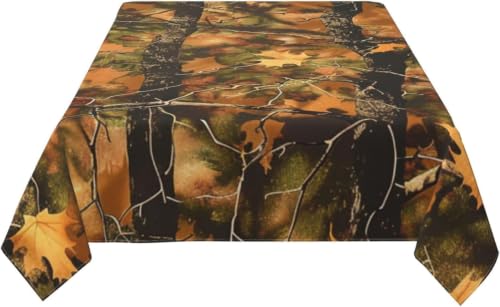 Nappe Polyester Imperméable Anti Tache Rectangulaire pour Table Cuisine - 6