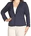 Kensie Women's Heather Stretch Crepe Blazer with Collar
