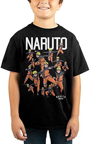 Bioworld Naruto Shadow Clone Squad Art Boys Black Tee-S