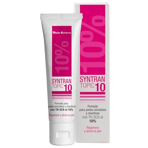 Thader Pharma Syntran Topic-10 Pomada regeneradora para quemaduras, ideal para pieles sensibles y reactivas, 75 ml