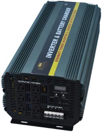 PIC6000-12 Power Inverter 6000 Watt 12 Volt DC to 110 Volt AC with 50amp Charger and Auto Transfer Switch