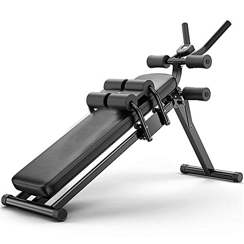 FEILA Adjustable Folding Fitness Barbell Rack and Weight Bench Weight Bench with Upgraded Wider Backrest Seat InclineDecline Exercise Workout Bench for Home Gym, Strength Training Full Body Workout