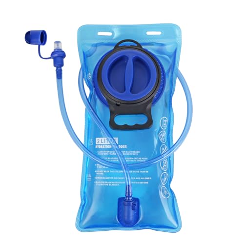 Replacement Hydration Bladder Compatible with Camelbak Backpack 2L Water Bladder for Hiking Backpack No Leakage Water Reservoir Storage Bag with Large Opening for Camping Cycling and Running