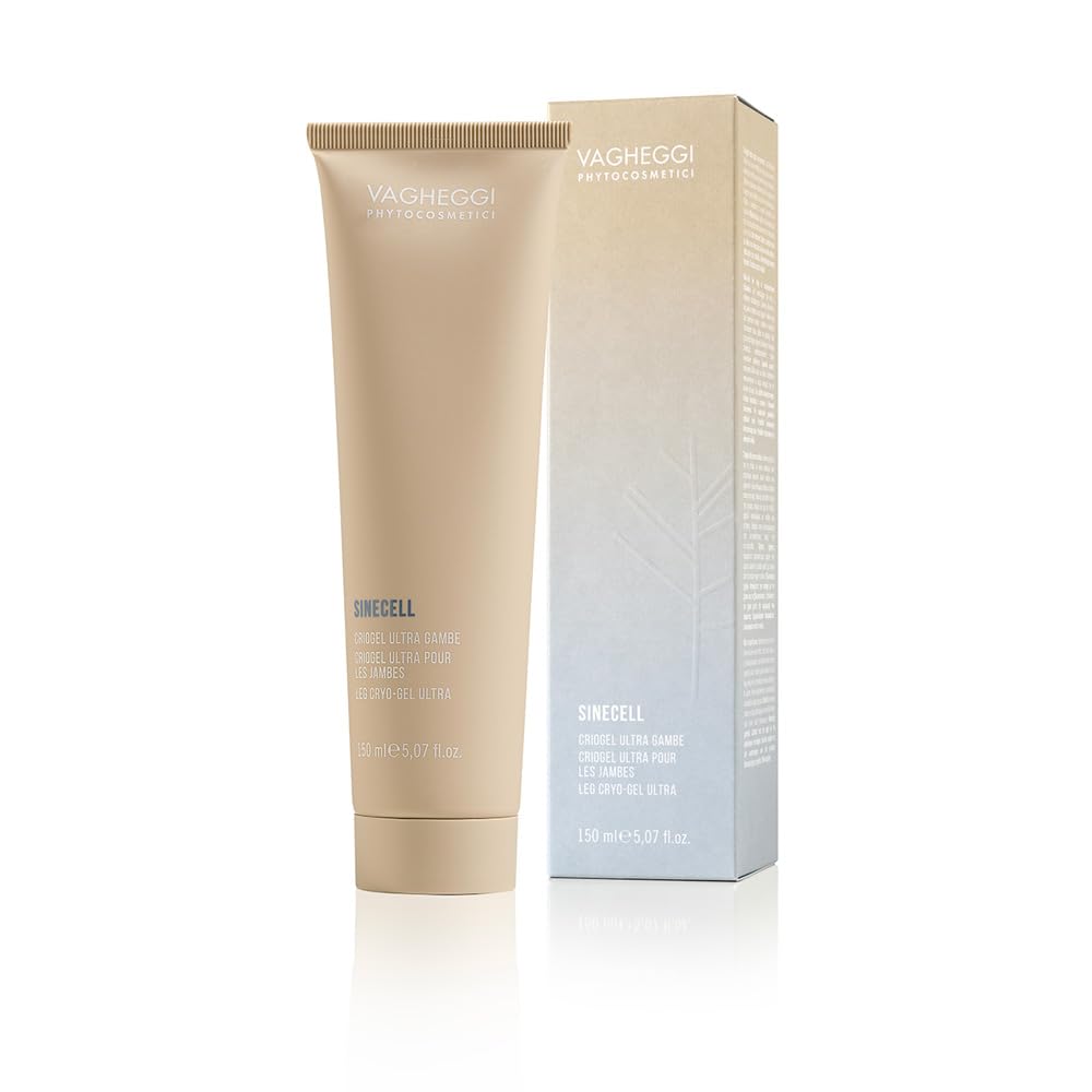 Vagheggi Sinecell Criogel Ultra Gambe | Gel Drenante Rinfrescante con Alga Jania Rubens e Mirtillo | Sollievo e Leggerezza Immediata | Effetto Freddo | Dermatologicamente Testato | 150 ml