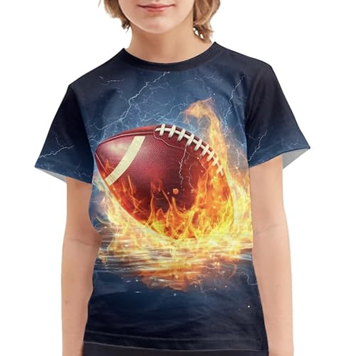 Image of JEOCODY Boys Girls Graphic Tees Funny 3D Printed Short Sleeve T-Shirts 3-16T