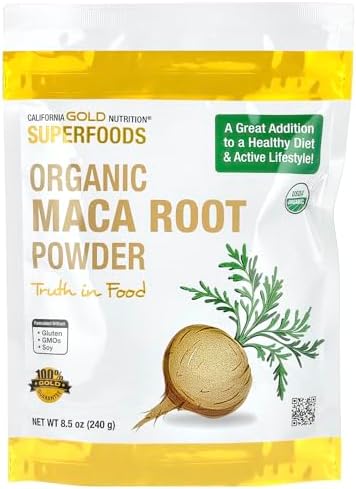 Organic Peruvian Maca Root Powder, USDA Organic, Certified by A Bee Organic, Non GMO, 8.5 oz (240 g) Pure Powder image 5
