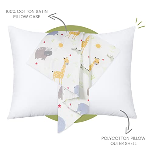Utopia Bedding Toddler Pillow With Pillowcase (Pack Of 2, Safari), 13 X 18 Soft Cotton Toddler Pillow For Sleeping, Kids Pillow, Toddler Bed Pillow thumb #2
