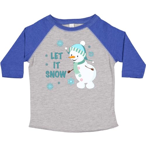inktastic Let It Snow Snowman Toddler T-Shirt
