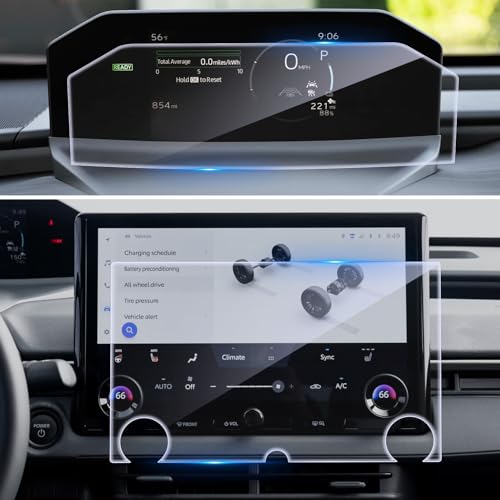 Image of CDEFG 2Pcs Tempered Glass for 2026 Toyota bZ Screen Protector, for 2026 Toyota bZ bZ4X (XLE /Limited) Accessories 14 inch Touchscreen & 7 inch Dash Driver Display 9H Glass Screen Cover HD Clear