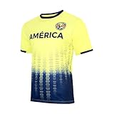 Club America Offically Licensed Jersey - Adult Soccer Game Day Jersey Inspired Shirt | Frequency, Yellow, Large