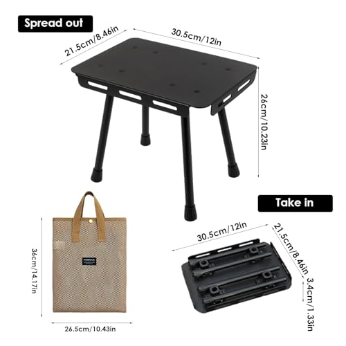Table de camping légère et pliante pour aventure nature et plage - 7