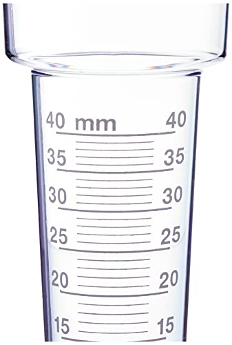 TFA Dostmann Analoger Regenmesser, 47.1006, wetterbeständig, robust, Niederschlagsmesser, transparent, L 82 (86) x B 82 (116) x H 202 mm, Schwarz – Bild 4