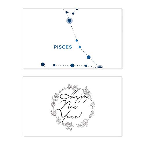 Tarjeta de constelación de Piscis para Año Nuevo: decora y felicita con estilo