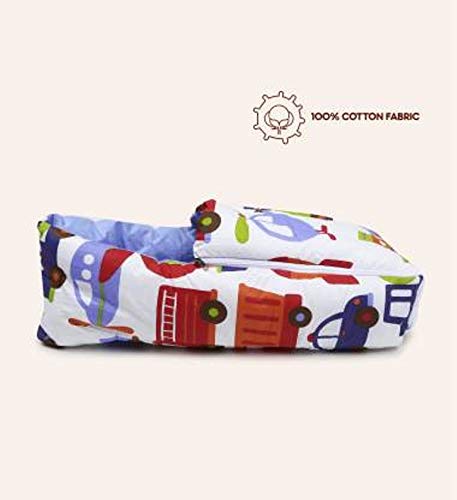 Image of by Urban Space 100% Cotton Baby Sleeping Bag,Reversible Bag, 3 in 1 Usage Baby Cotton Bed Cum Sleeping Bag, Carry Bag, Baby Wrapper Size - 68 x 50 x 15 cm, 0-12 Months