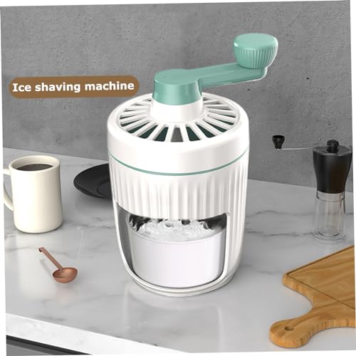 Machine à cônes de neige portable verte avec bac pour vos pique-niques - 8