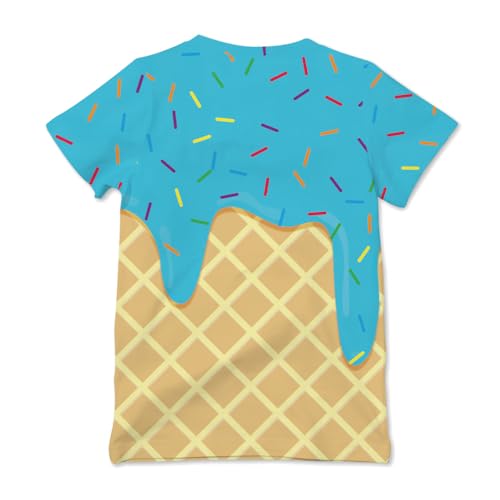 Image of Ainuno Graphic Tees for Boys Girls Kids 7-14Y, Summer Short Sleeve T Shirt Cool 3D Print