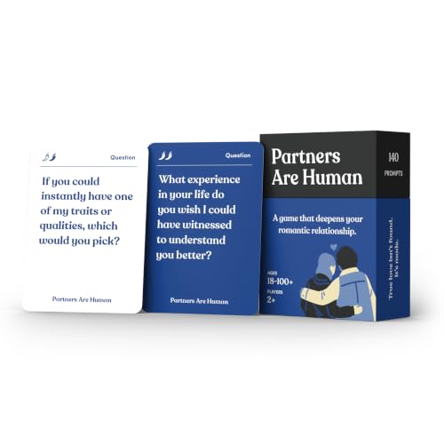 Partners are Human Conversation Cards for Couples Bonding Game 140 Cards