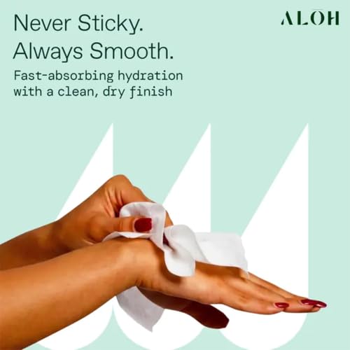 Image of ALŌH Peppermint Eucalyptus + Aloe Hand Sanitizer Wipes, Travel Size