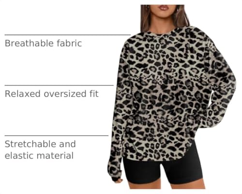 Image of Trendy Queen Womens Oversized Long Sleeve Shirts Fall Tops 2026 Basic Tees