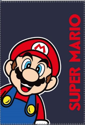 KK SHOPPING Versandhandel Klaus Kolodzie Super Mario Fleecedecke Kuscheldecke 100 x 140 cm