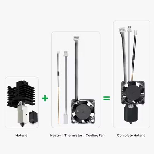 Hot end kit complet 0.4mm extrudeuse avec bloc de chauffage pour X1