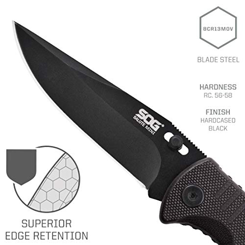 Sog Folding Knife Pocket Knife – Salute Mini Tactical Knife, Hunting Knife, Flipper Knife With 3.1 Inch Clip Point, Edc Knife Pocket Clip (Ff1101-Cp) #TOP2