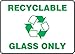 Accuform Recyclable Glass ONLY (W/Graphic) (MRCY527XP)