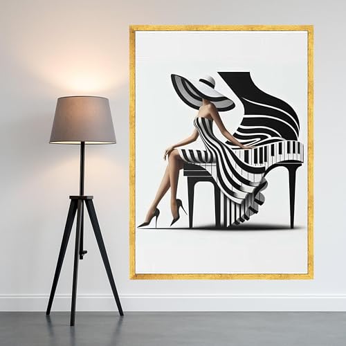 Décoration murale noir et blanc CAOXTART : habillez vos grands murs vides
