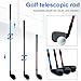 cdar Telescopic Golf Putter Club 2-Section Grip Left Right Hands Indoor Outdoor Kids Teenagers Adults Golf Club Golf Accessories Enthusiasts Gift Black