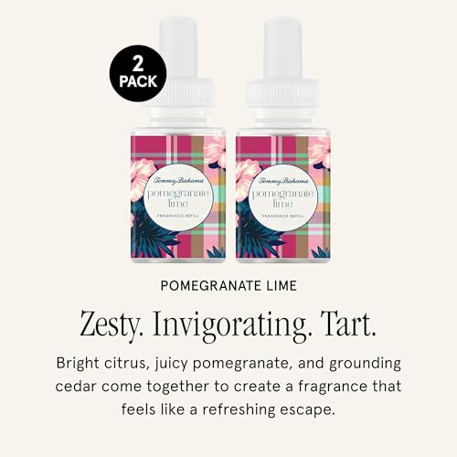 Image of Pura x Tommy Bahama Home Diffuser Refill, 2 Pack, Pomegranate Lime