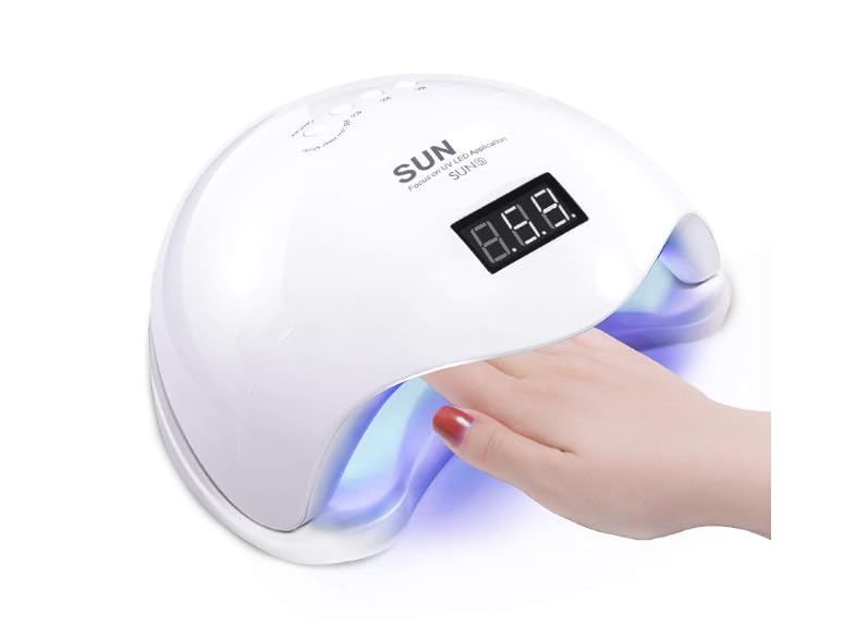 H&B Professional Intelligent 48w 24 LEDs Automatic Sensor LED UV Nail Dryer Nail Curing Nail Art Lamp Manicure Pedicure Tool Gel Based Nail Polish for All Kind of Nail Paints