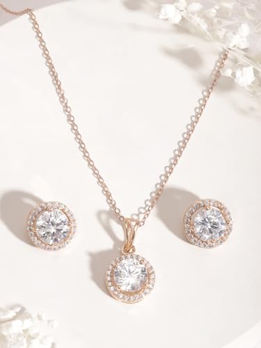 Image of Rubans AD Zircon Chic Pendant Necklace for Woman Stylish
