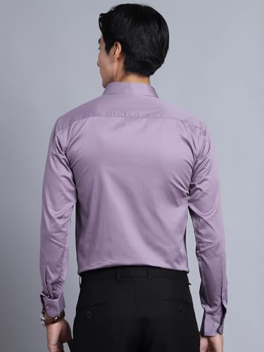 Image of Majestic Man Slim Fit Satin Cotton Formal Shirt for Men