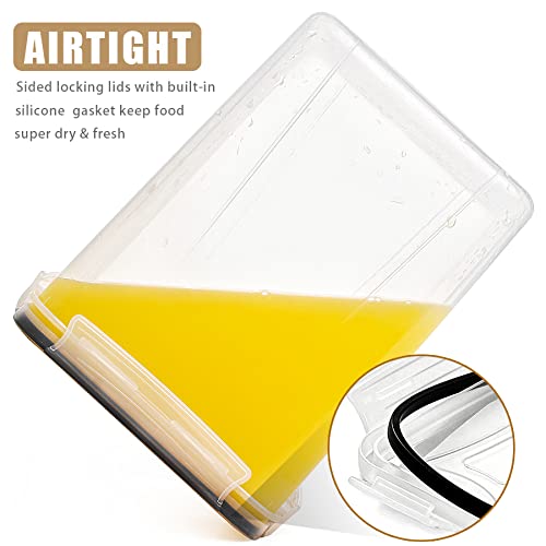 image for Large Food Storage Containers 5.2L /175oz, Wildone 4 Piece Plastic Air
