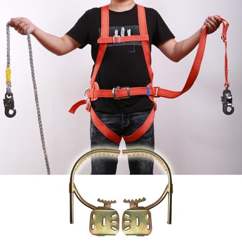Éperons réglables pour l'élagage sur poteaux avec crampons antidérapants pour travaux de jardin